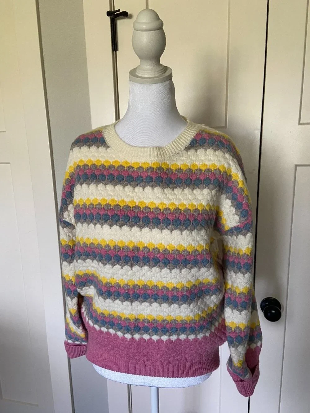 Absolutely Multi Color Pattern Knit Sweater Size Medium - Picture 1 of 4